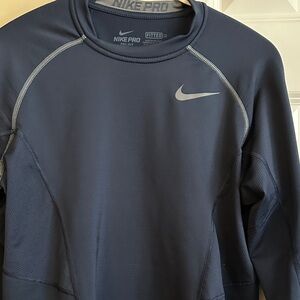 Nike Pro: Navy Long Sleeve